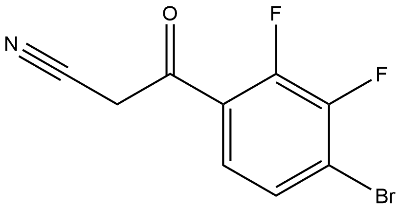 4-Bromo-2,3-difluorobenzoylacetonitrile Struktur