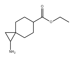 Spiro[2.5]octane-6-carboxylic acid, 1-amino-, ethyl ester Struktur