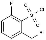 2-(Bromomethyl)-6-fluorobenzenesulphonyl chloride Structure