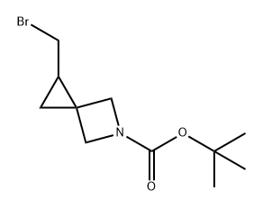 5-Azaspiro[2.3]hexane-5-carboxylic acid, 1-(bromomethyl)-, 1,1-dimethylethyl ester Struktur