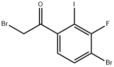 4-Bromo-3-fluoro-2-iodophenacyl bromide Struktur