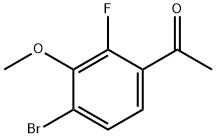 1-(4-Bromo-2-fluoro-3-methoxyphenyl)ethanone Struktur