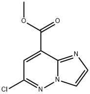 Imidazo[1,2-b]pyridazine-8-carboxylic acid, 6-chloro-, methyl ester Struktur