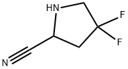 2-Pyrrolidinecarbonitrile, 4,4-difluoro- Struktur