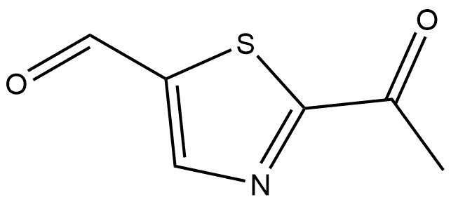 2-Acetyl-5-thiazolecarboxaldehyde Struktur