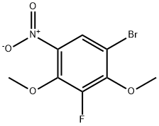 5-Bromo-3-fluoro-2,4-dimethoxynitrobenzene Struktur