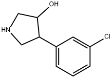 4-(3-Chlorophenyl)pyrrolidin-3-ol Struktur