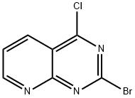 2-Bromo-4-chloropyrido[2,3-d]pyrimidine Struktur