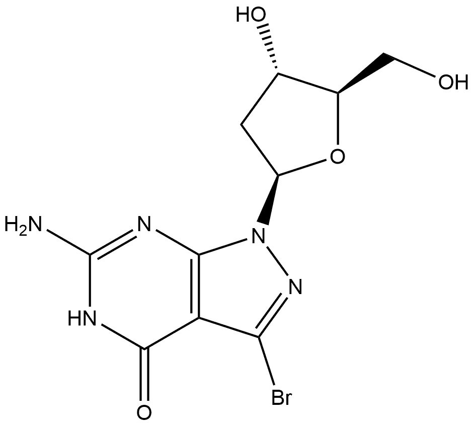 7-bromo-8-aza-7-deaza-2'-deoxyadenosine Struktur