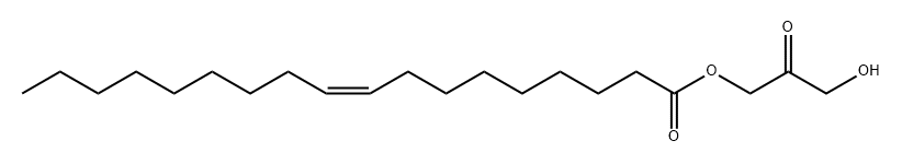 9-Octadecenoic acid (9Z)-, 3-hydroxy-2-oxopropyl ester Struktur