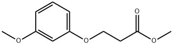 3-(3-Methoxyphenoxy)-propanoic acid, methyl ester Struktur