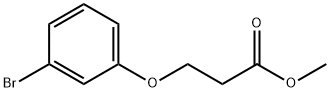 Propanoic acid, 3-(3-bromophenoxy)-, methyl ester Struktur