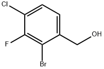 Benzenemethanol, 2-bromo-4-chloro-3-fluoro- Struktur