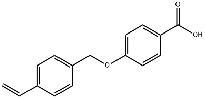 Benzoic acid, 4-[(4-ethenylphenyl)methoxy]- Struktur