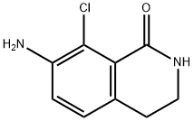 1(2H)-Isoquinolinone, 7-amino-8-chloro-3,4-dihydro- Struktur