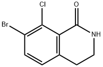 1(2H)-Isoquinolinone, 7-bromo-8-chloro-3,4-dihydro- Struktur