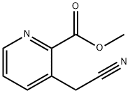 2-Pyridinecarboxylic acid, 3-(cyanomethyl)-, methyl ester Struktur