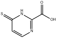 2-Pyrimidinecarboxylic acid, 1,6-dihydro-6-thioxo- Struktur