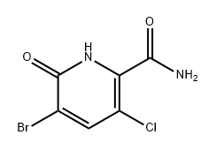 2-Pyridinecarboxamide, 5-bromo-3-chloro-1,6-dihydro-6-oxo- Struktur