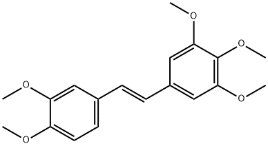 Benzene, 5-[(1E)-2-(3,4-dimethoxyphenyl)ethenyl]-1,2,3-trimethoxy- Struktur