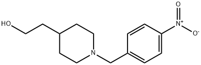 4-Piperidineethanol, 1-[(4-nitrophenyl)methyl]- Struktur