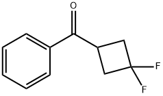 (3,3-Difluorocyclobutyl)phenylmethanone Struktur