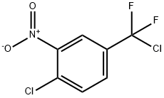 1-chloro-4-(chlorodifluoromethyl)-2-nitrobenzene Struktur