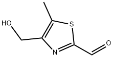 2-Thiazolecarboxaldehyde, 4-(hydroxymethyl)-5-methyl- Struktur