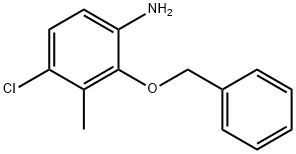 4-Chloro-3-methyl-2-phenylmethoxyaniline Struktur