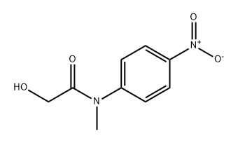 Acetamide, 2-hydroxy-N-methyl-N-(4-nitrophenyl)- Struktur