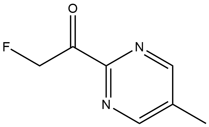 2-Fluoro-1-(5-methyl-2-pyrimidinyl)ethanone Struktur