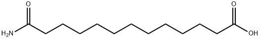 Tridecanoic acid, 13-amino-13-oxo- Struktur