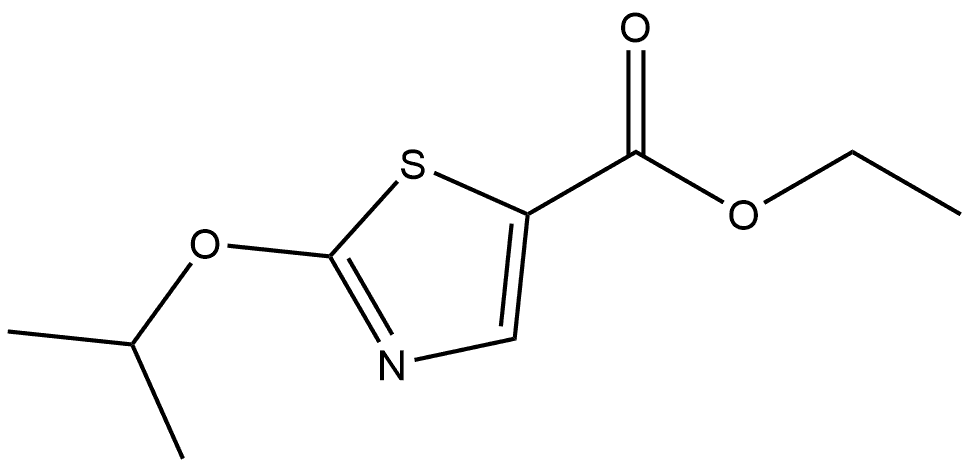 Ethyl 2-(1-methylethoxy)-5-thiazolecarboxylate Struktur