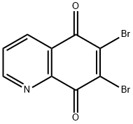 6,7-Dibromoquinoline-5,8-dione Struktur