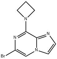 Imidazo[1,2-a]pyrazine, 8-(1-azetidinyl)-6-bromo- Struktur