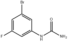 3-Bromo-5-fluorophenylurea Struktur