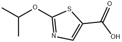 5-Thiazolecarboxylic acid, 2-(1-methylethoxy)- Struktur