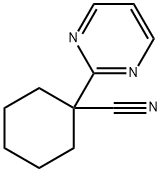 Cyclohexanecarbonitrile, 1-(2-pyrimidinyl)- Struktur