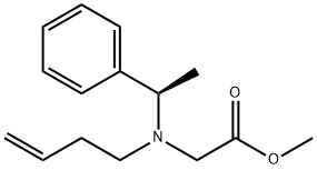 Glycine, N-3-buten-1-yl-N-[(1R)-1-phenylethyl]-, methyl ester Struktur