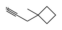 Cyclobutaneacetonitrile, 1-methyl- Struktur