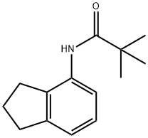 Propanamide, N-(2,3-dihydro-1H-inden-4-yl)-2,2-dimethyl- Struktur