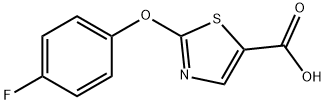 5-Thiazolecarboxylic acid, 2-(4-fluorophenoxy)- Struktur