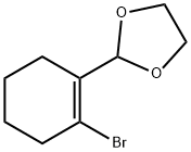 1,3-Dioxolane, 2-(2-bromo-1-cyclohexen-1-yl)- Struktur