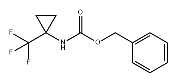 Carbamic acid, N-[1-(trifluoromethyl)cyclopropyl]-, phenylmethyl ester Struktur