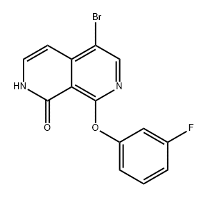 2,7-Naphthyridin-1(2H)-one, 5-bromo-8-(3-fluorophenoxy)- Struktur