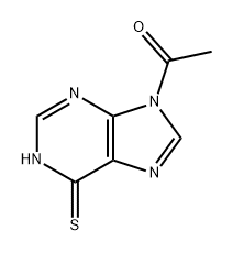 Ethanone, 1-(1,6-dihydro-6-thioxo-9H-purin-9-yl)- Struktur