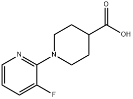 4-Piperidinecarboxylic acid, 1-(3-fluoro-2-pyridinyl)- Struktur