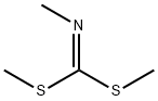 Carbonimidodithioic acid, N-methyl-, dimethyl ester Struktur