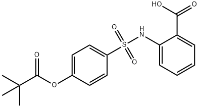 2-[[[4-(2,2-dimethyl-1-oxopropoxy)phenyl]sulfonyl]amino]-Benzoic acid