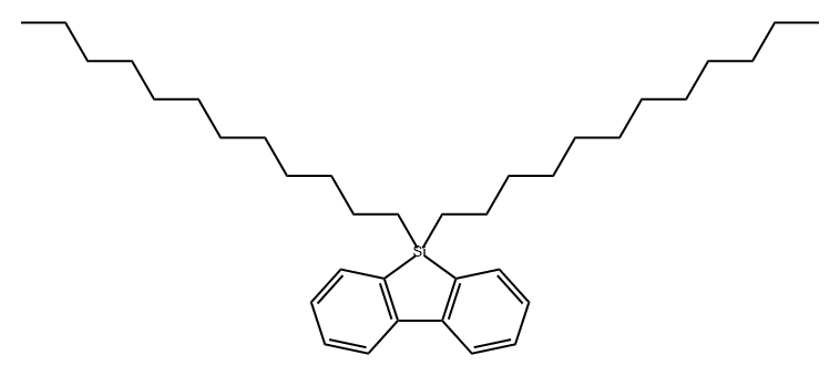 9H-9-Silafluorene, 9,9-didodecyl- Struktur